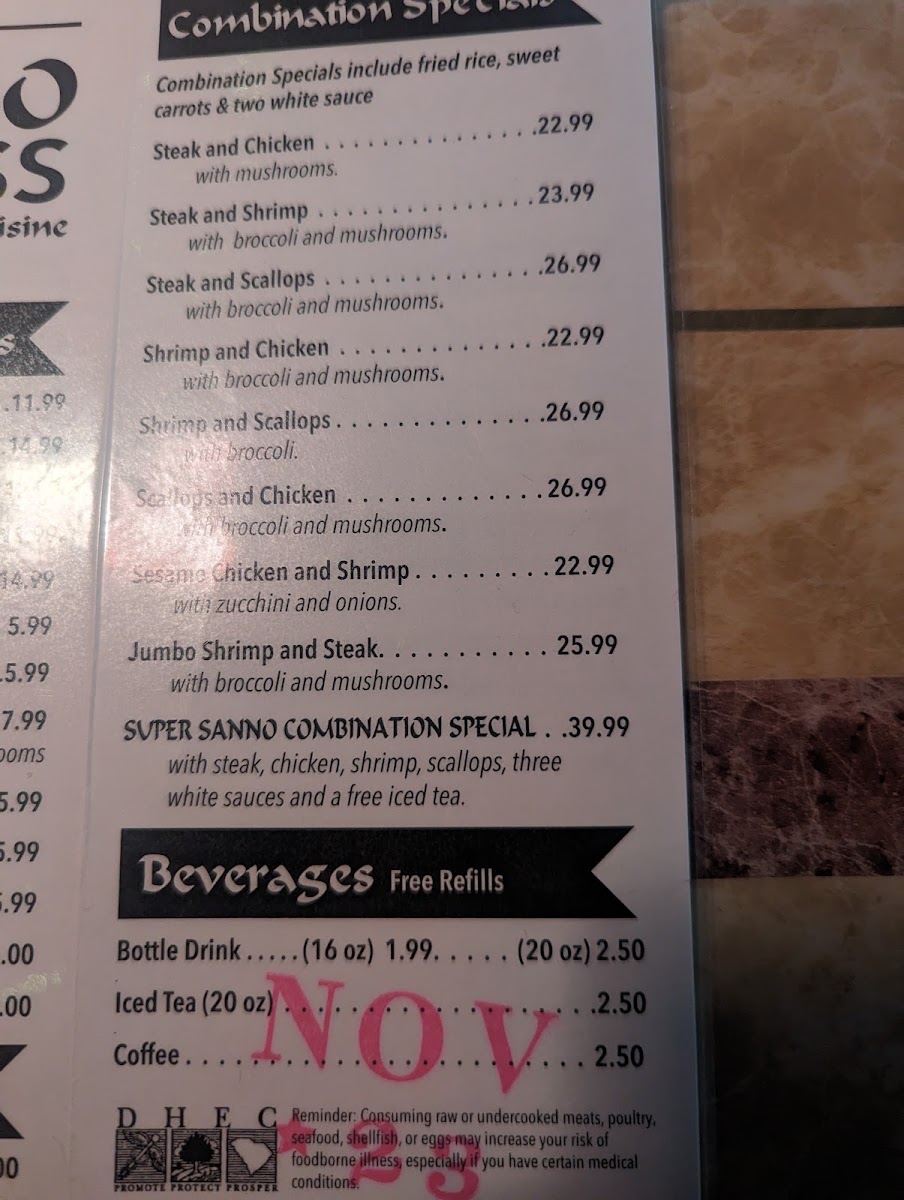 Sanno Japanese Express Restaurant Menu - Image 6